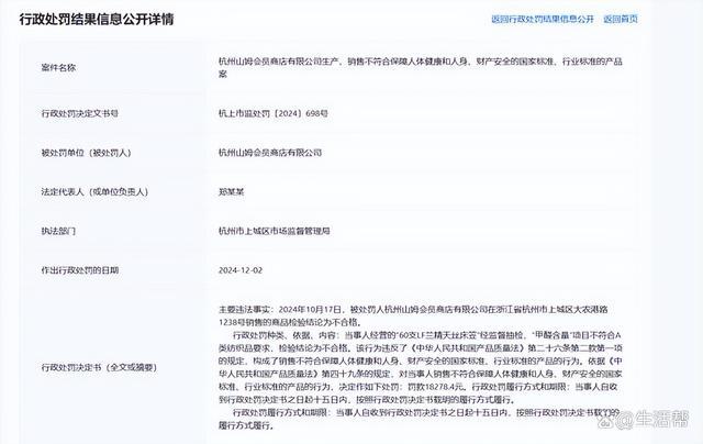 山姆销售的床笠甲醛超标被罚，产品质量与企业社会责任的反思_动态词语解释